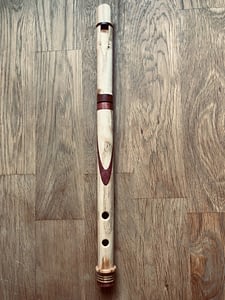 Holly with Purpleheart inlay